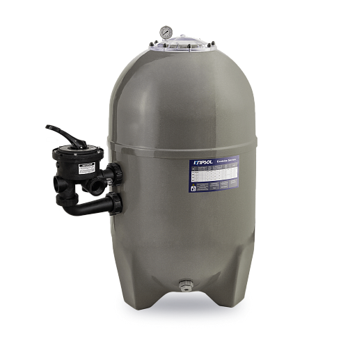Фильтровальная емкость CORDOBA  диам. 640 мм, 15 м3/ч, с боковым 6-ти п. клапаном 1 1/2", с выпкой пескаысокой зас