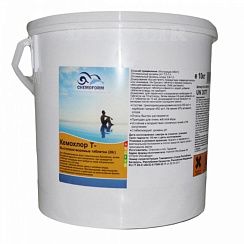 	Кемохлор Т-200, медленнорастворимый хлор для непрерывной дезинфекции, таблетки 200 гр, 10 кг